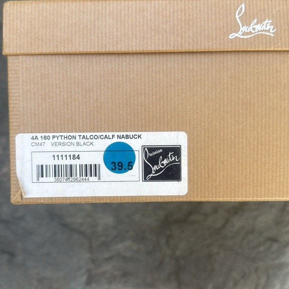 CHRISTIAN LOUBOUTIN BLACK PYTHON HIGH HEEL ANKLE BOOTS /BOOTIES -9.5- NIB! ๐ฅ๐ข - Picture 13 of 13